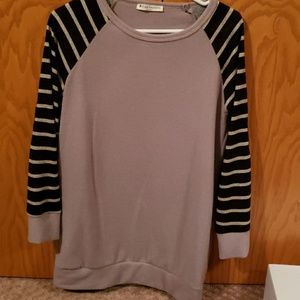 Elbow patch sweater
